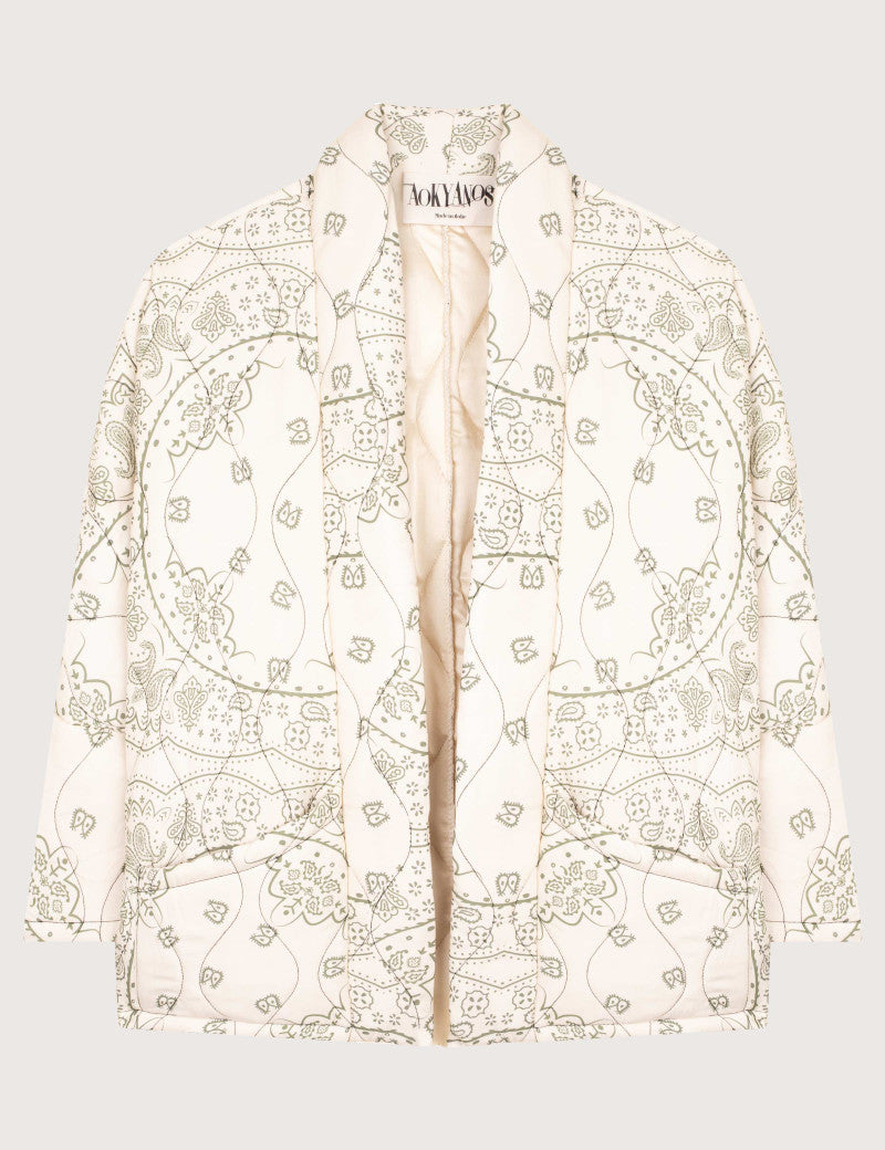 Kimono "Chicago Bandanas" - Crème