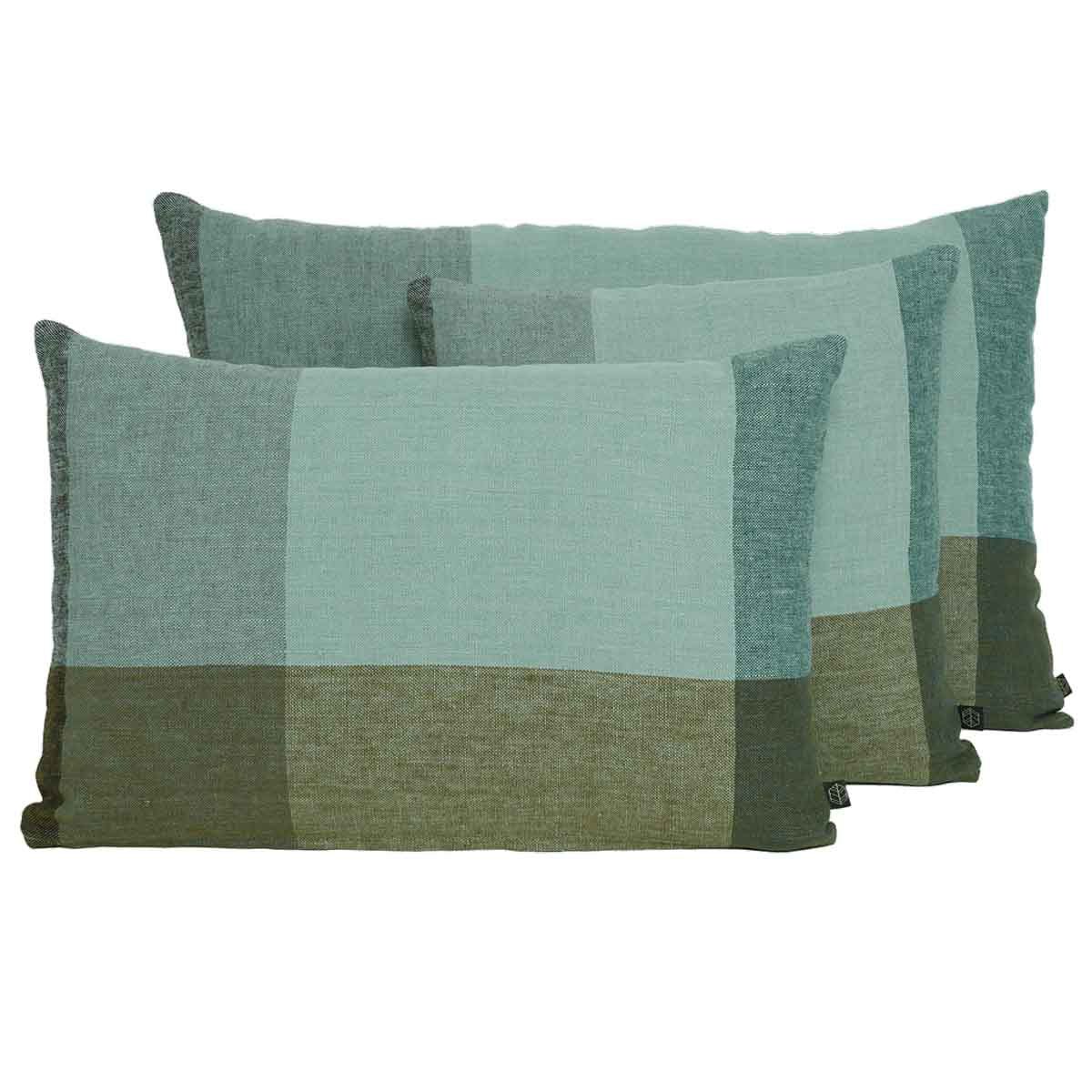 Housse de coussin lin "Saporo" - Céladon