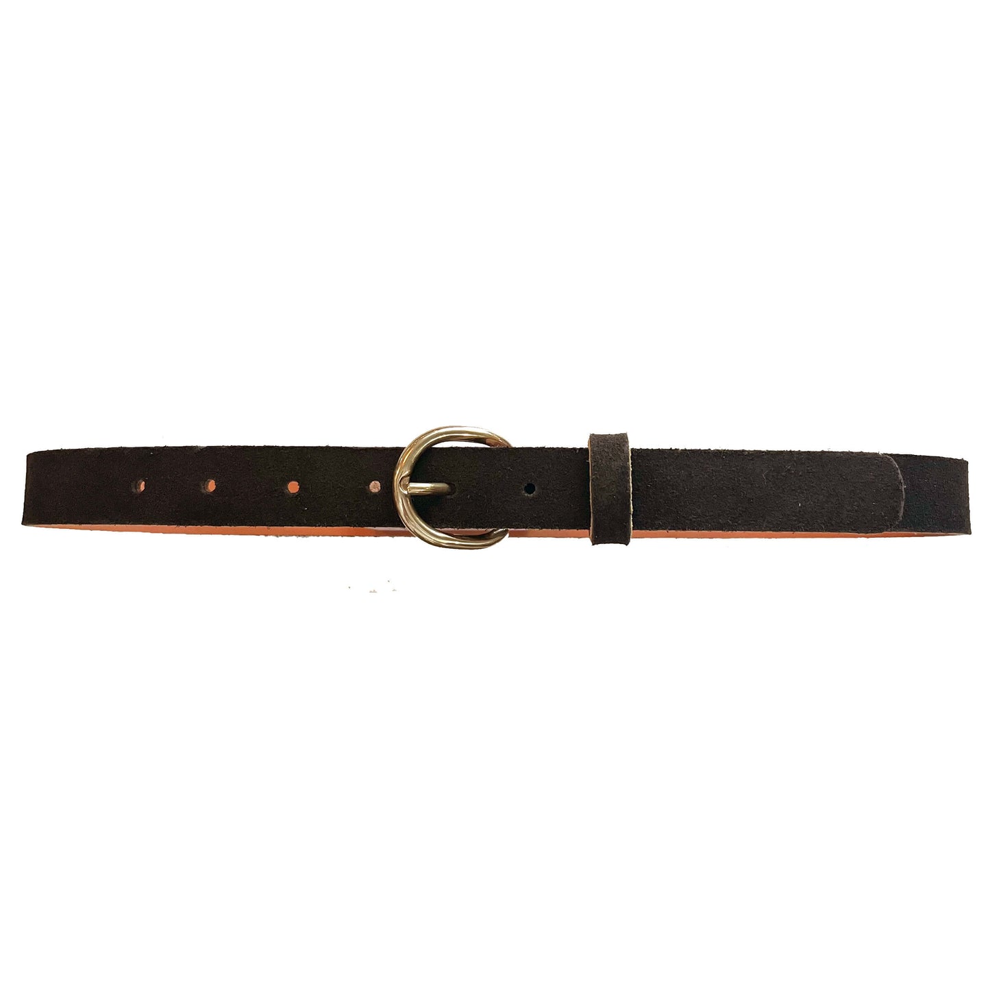 Ceinture "Blush" cuir Velours Café