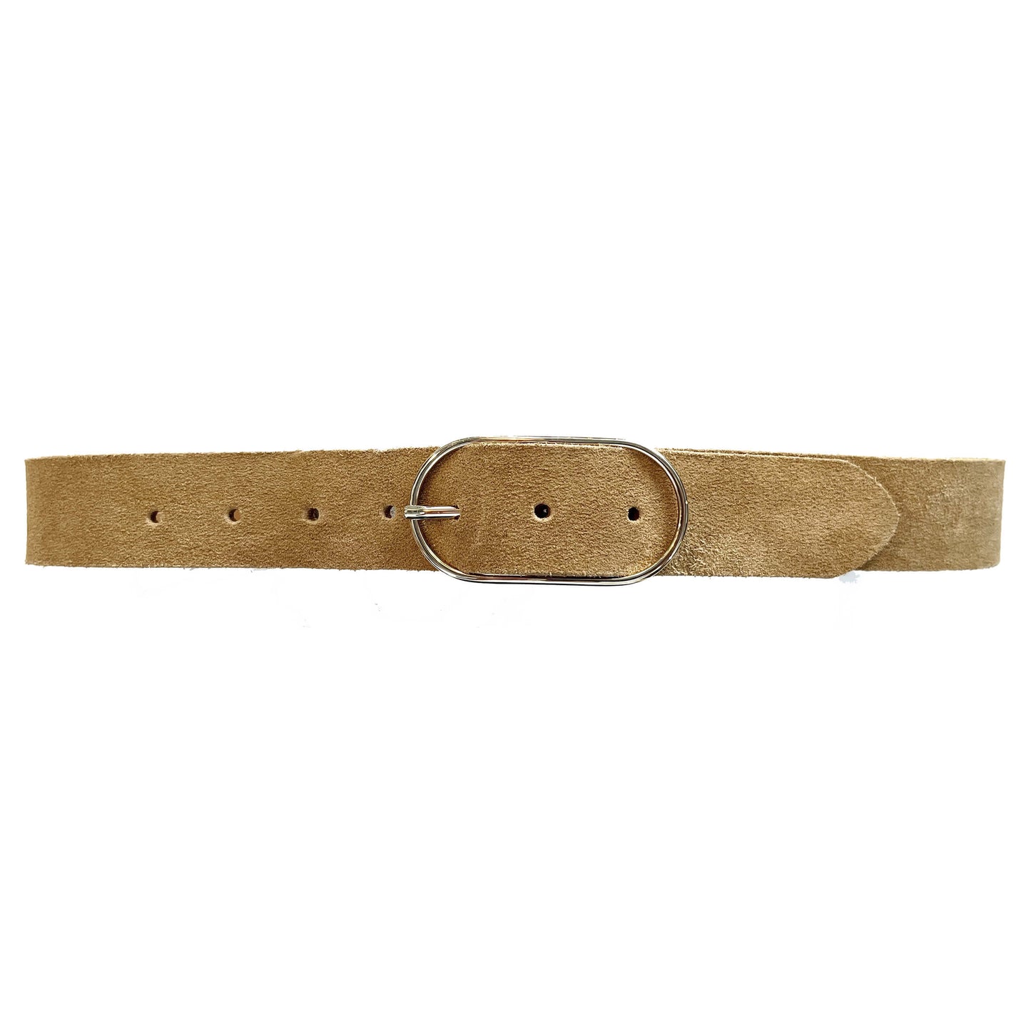 Ceinture "Colette" cuir Velours Beige