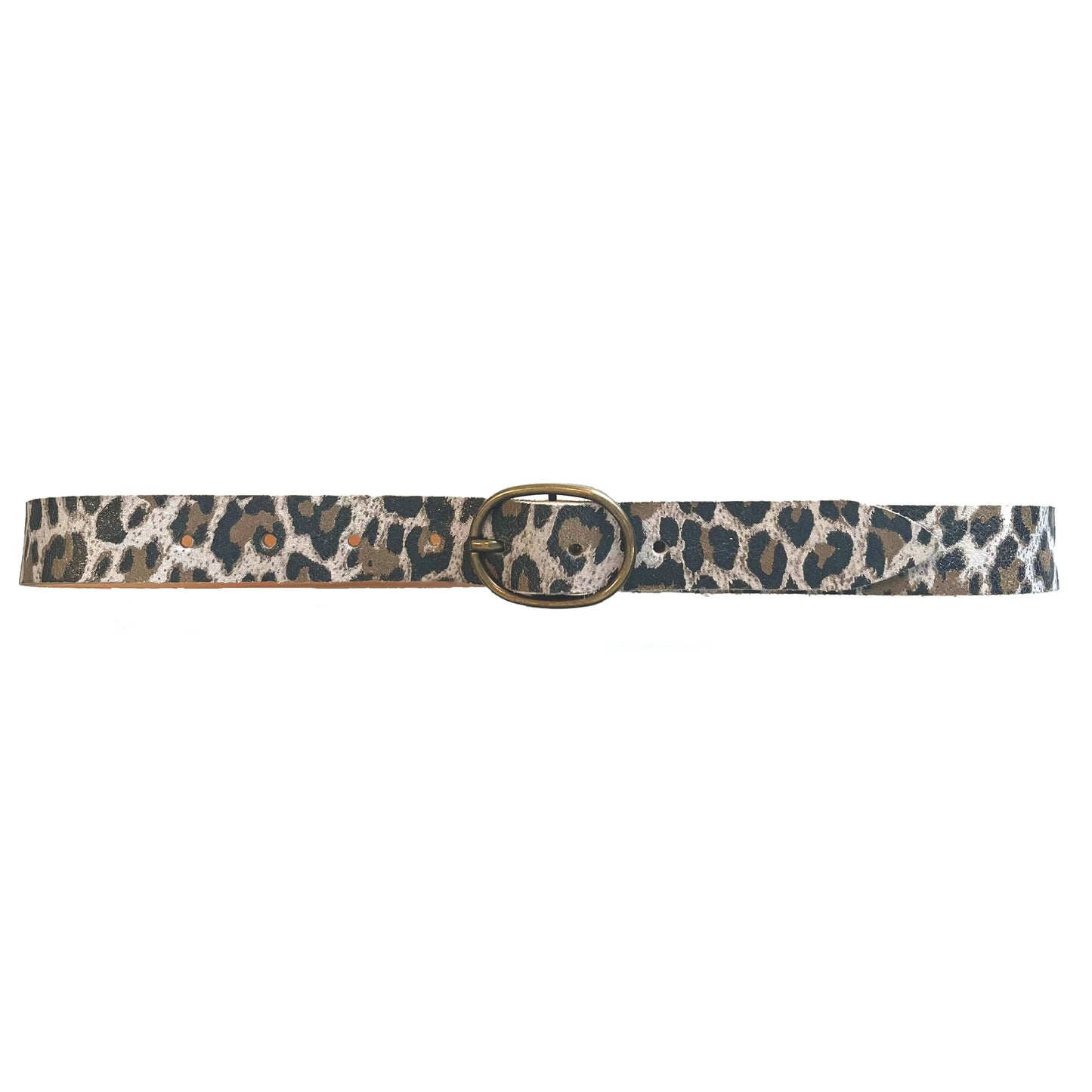 Ceinture "Perle" cuir Guépard Sable