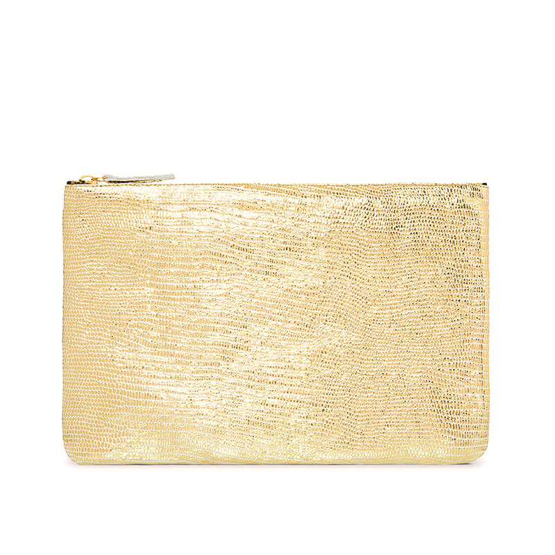 Pochette "Love" cuir Turtle Gold