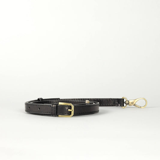 Anse fine cuir - Noir