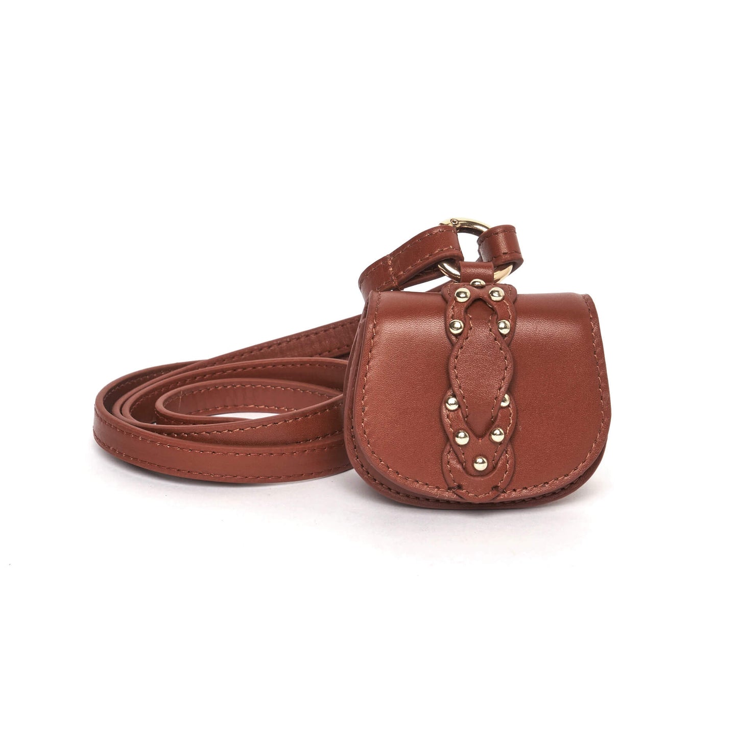 Porte-pods "Edro" cuir - Cognac