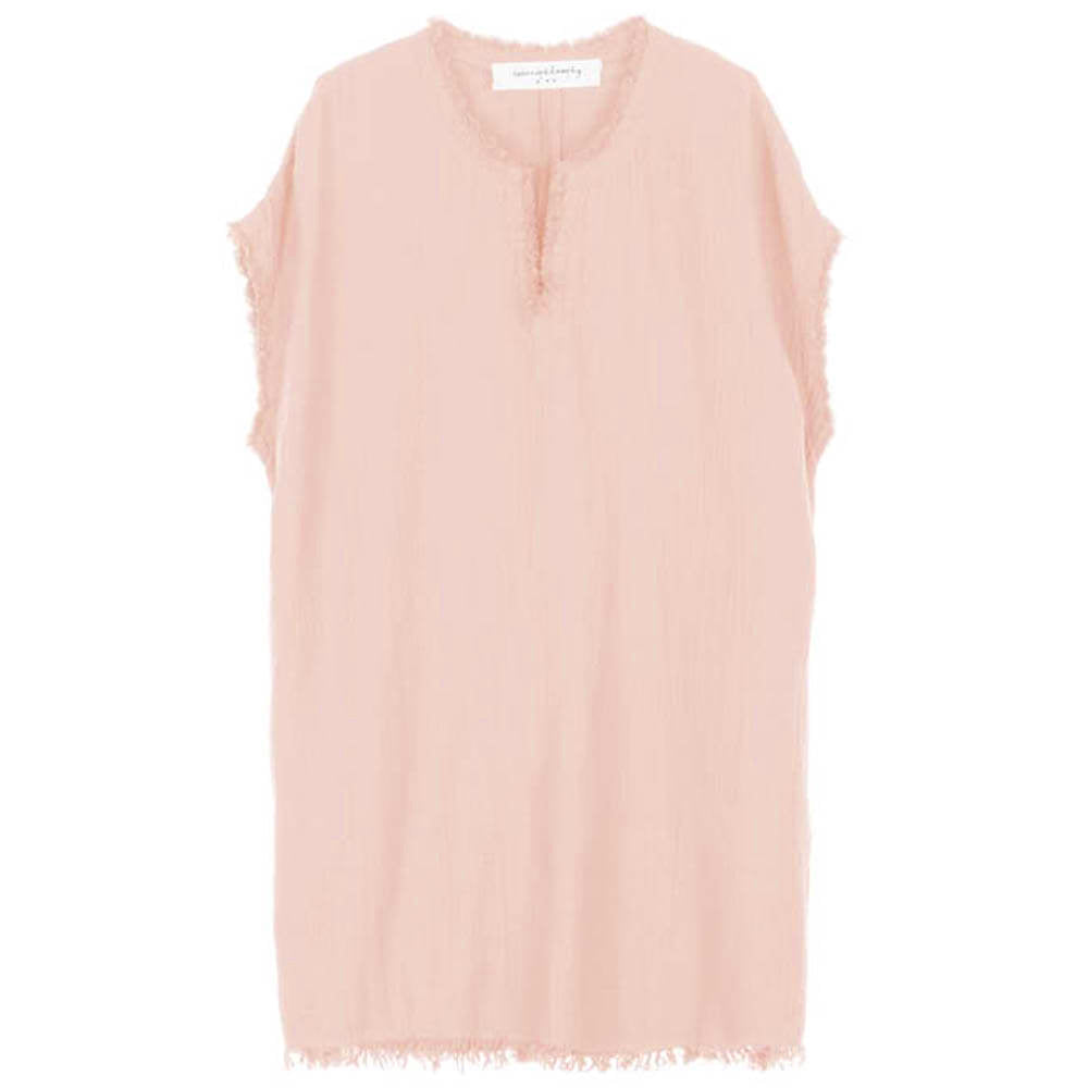 Robe "Rose" mi-longue
