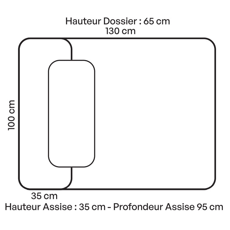 Chauffeuse "Slow Solo" Velours côtelé