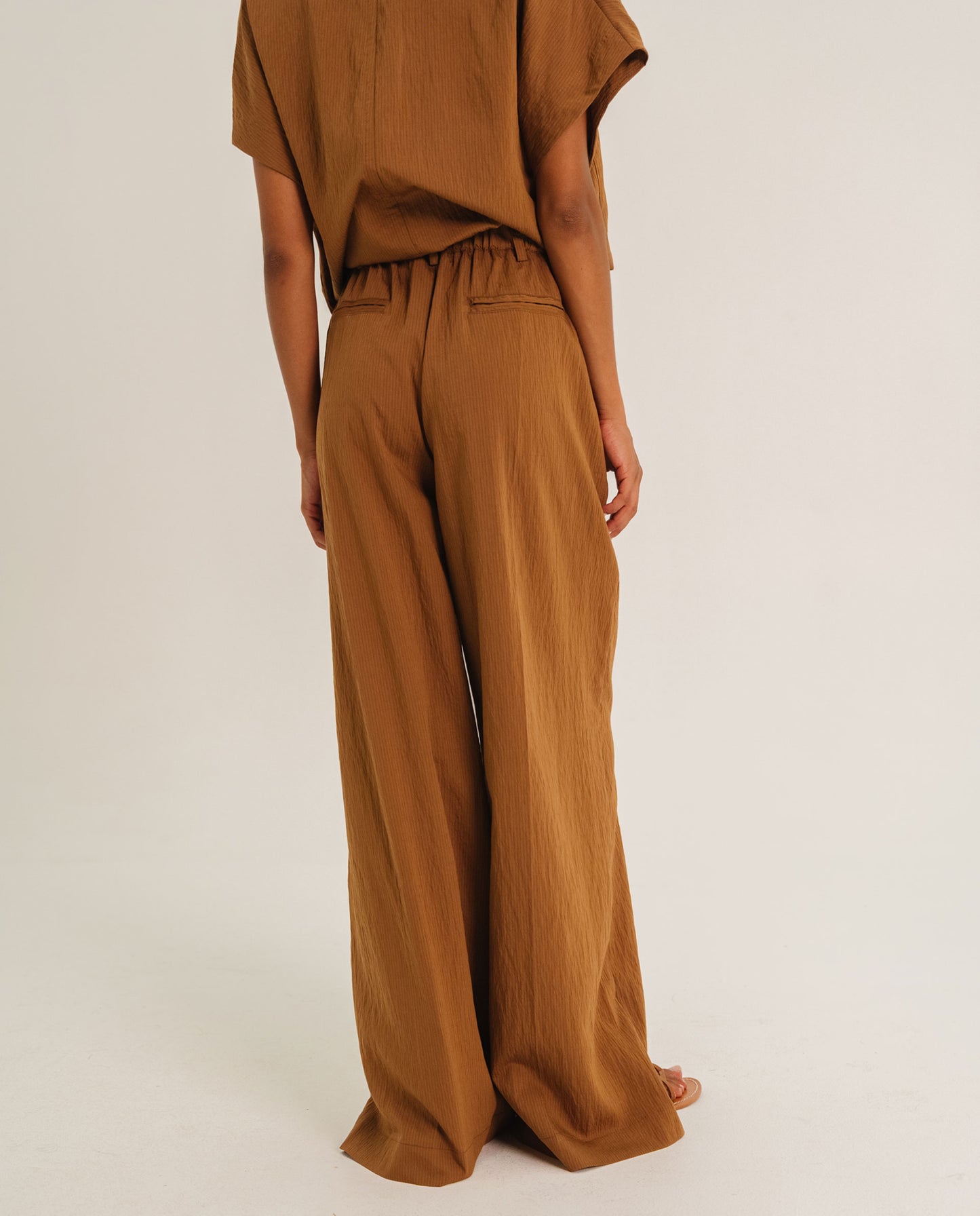 Pantalon loose "Ejaz" - Noisette
