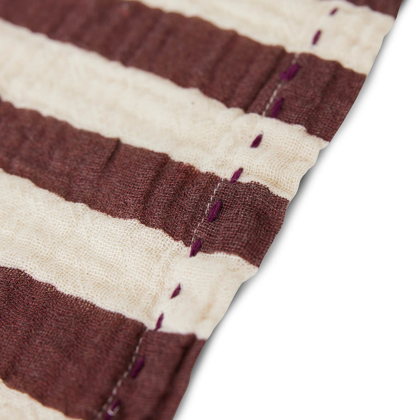 Serviettes de table "Stripe Burgundy" X2