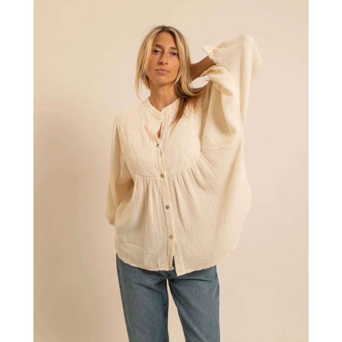 Blouse "Los Angeles" - Crème