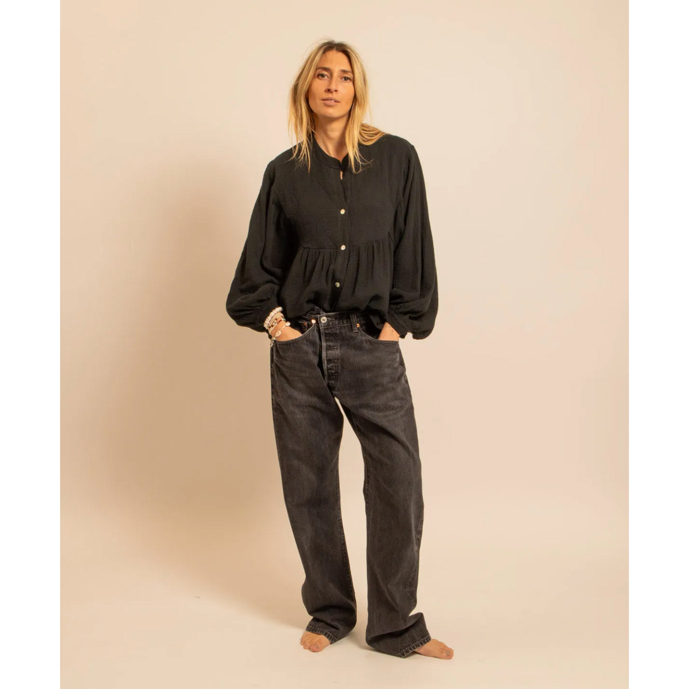 Blouse "Los Angeles" - Noir