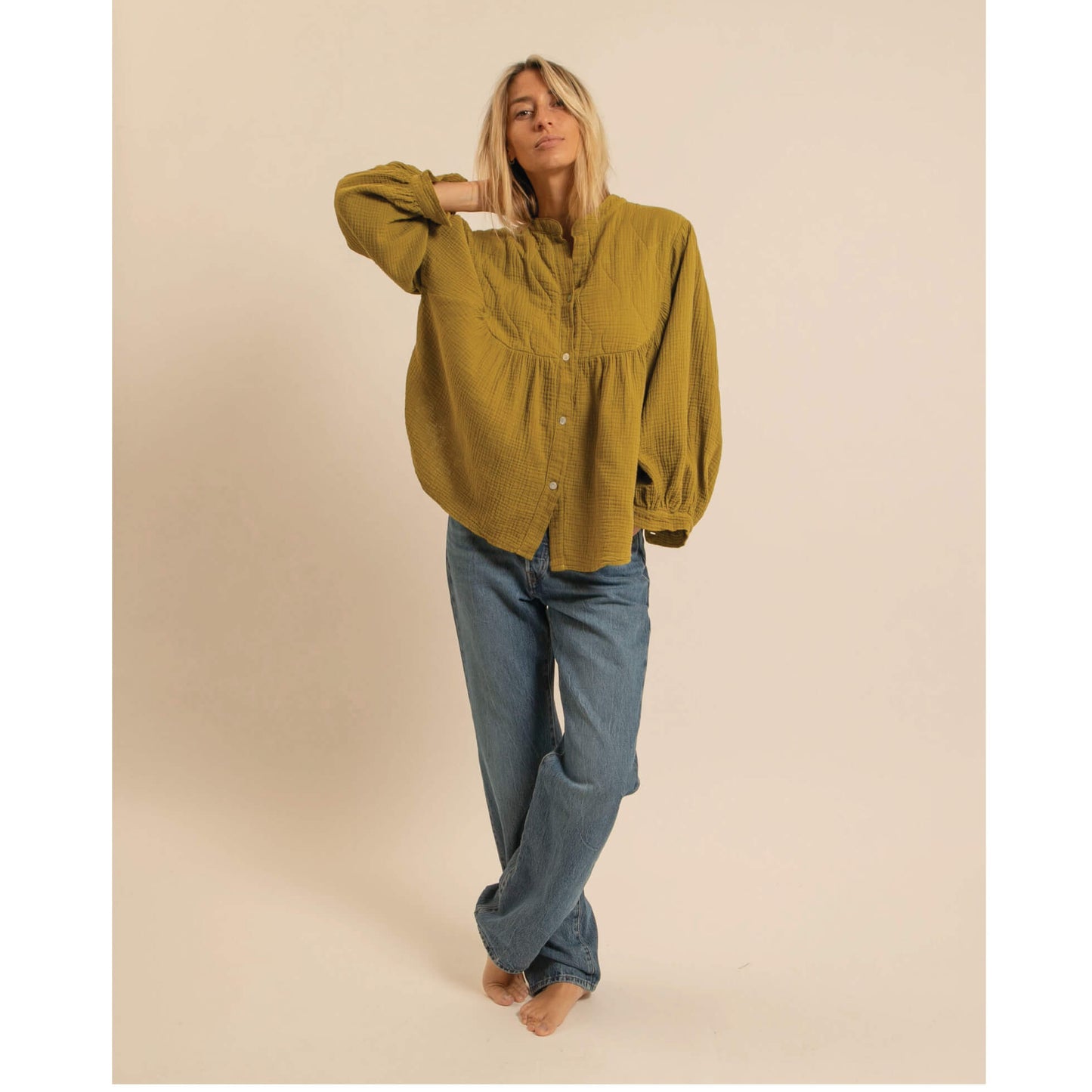 Blouse "Los Angeles" - Olive