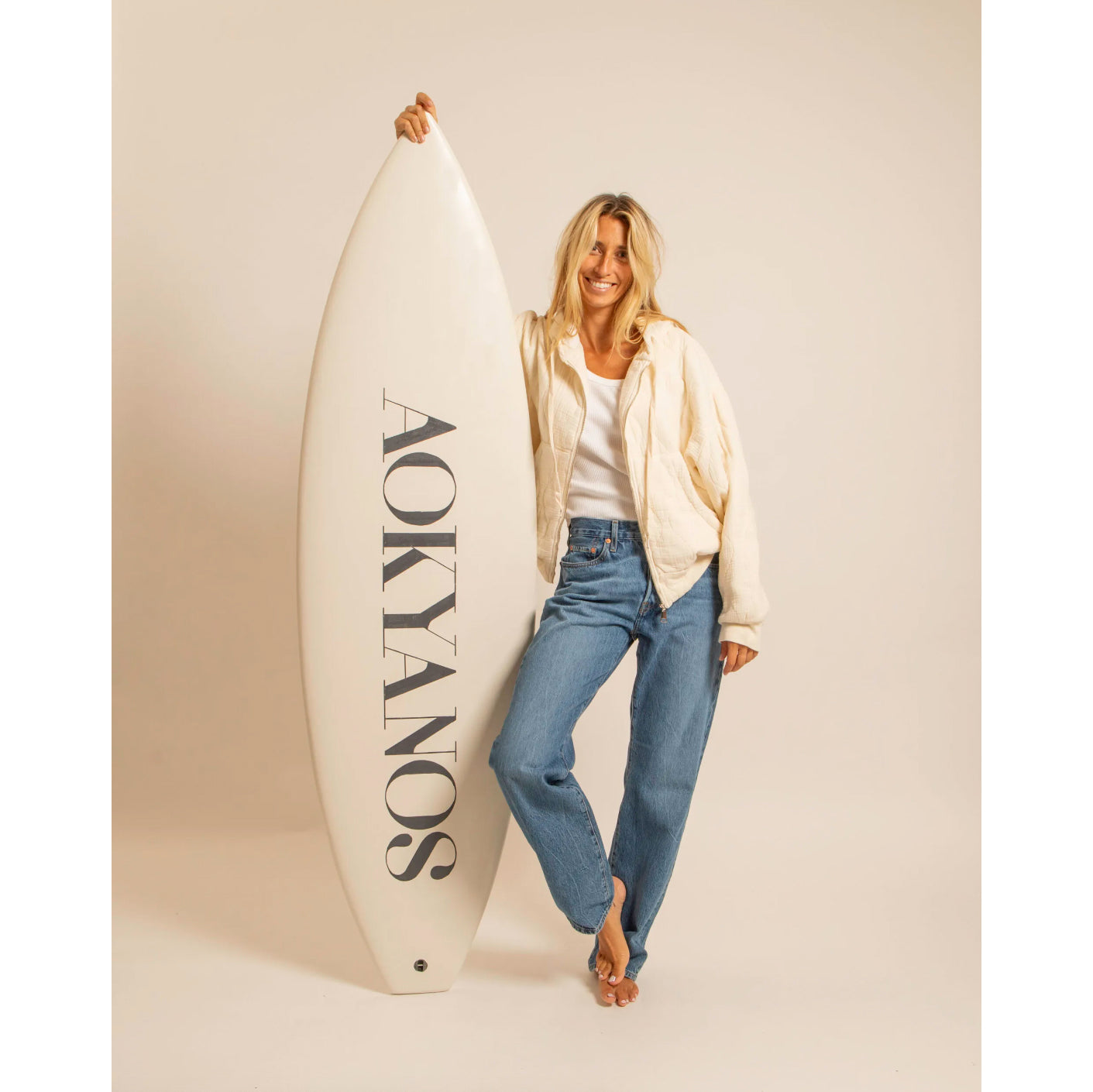 Hoodie-kimono "Washington" - Crème