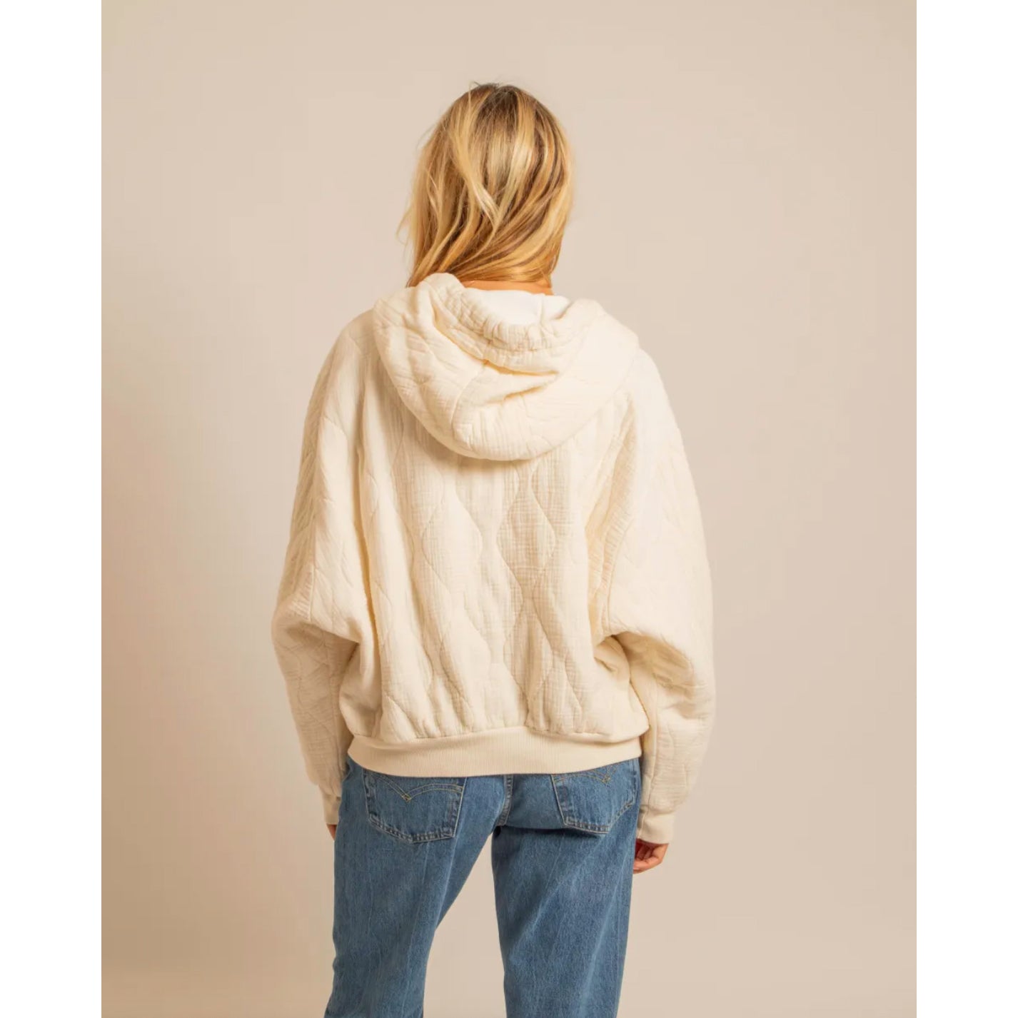 Hoodie-kimono "Washington" - Crème