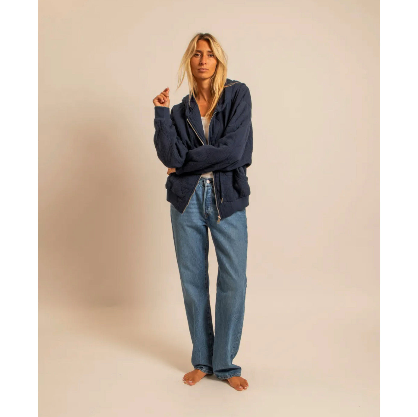 Hoodie-kimono "Washington" - Nuit