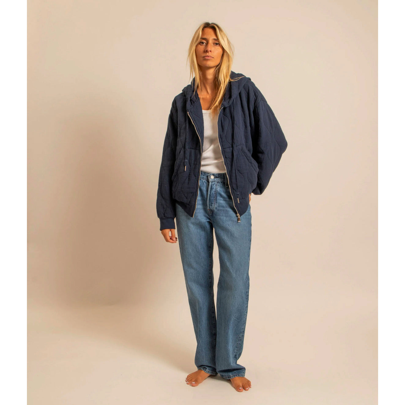 Hoodie-kimono "Washington" - Nuit