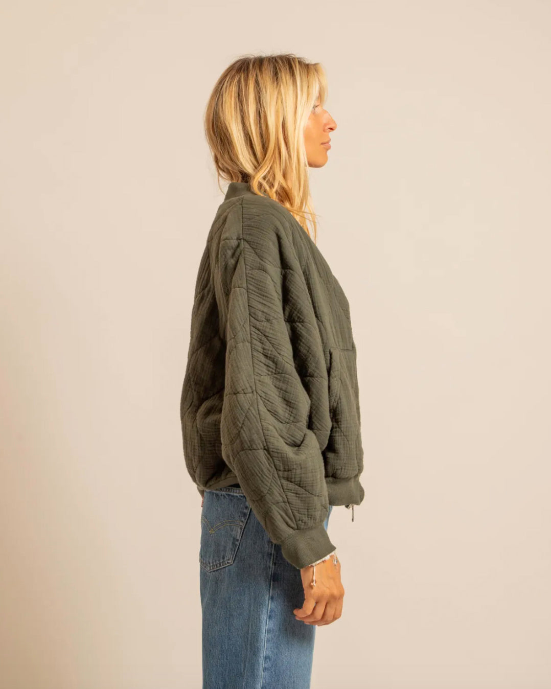 Bomber-kimono "Daytona" - Kaki