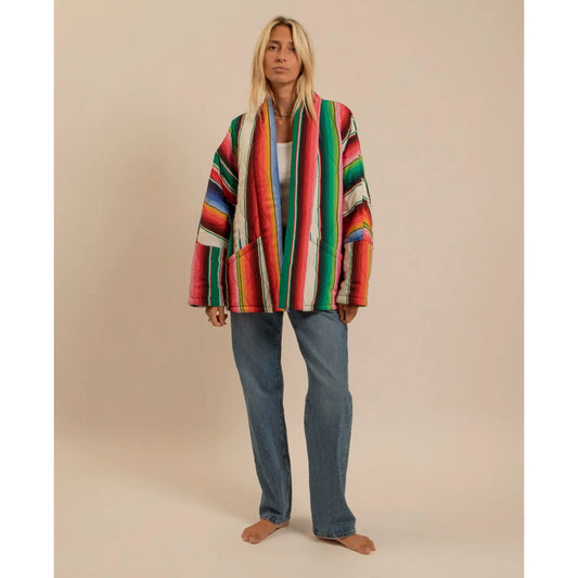 Kimono "Chicago"  rayure Mexicaine