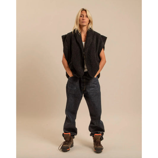Veste sans manches "Brooklyn Sherpa" - Noir