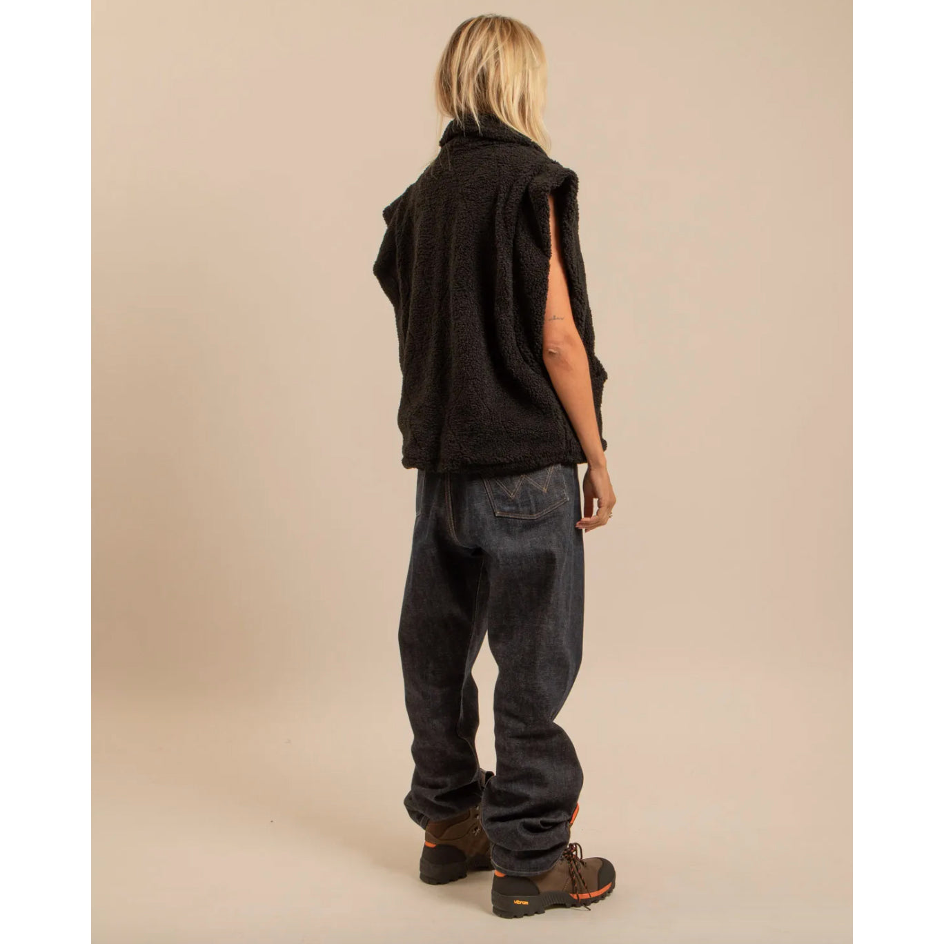 Veste sans manches "Brooklyn Sherpa" - Noir