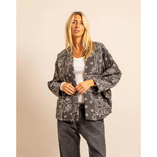 Kimono "Chicago Bandana" - Anthracite