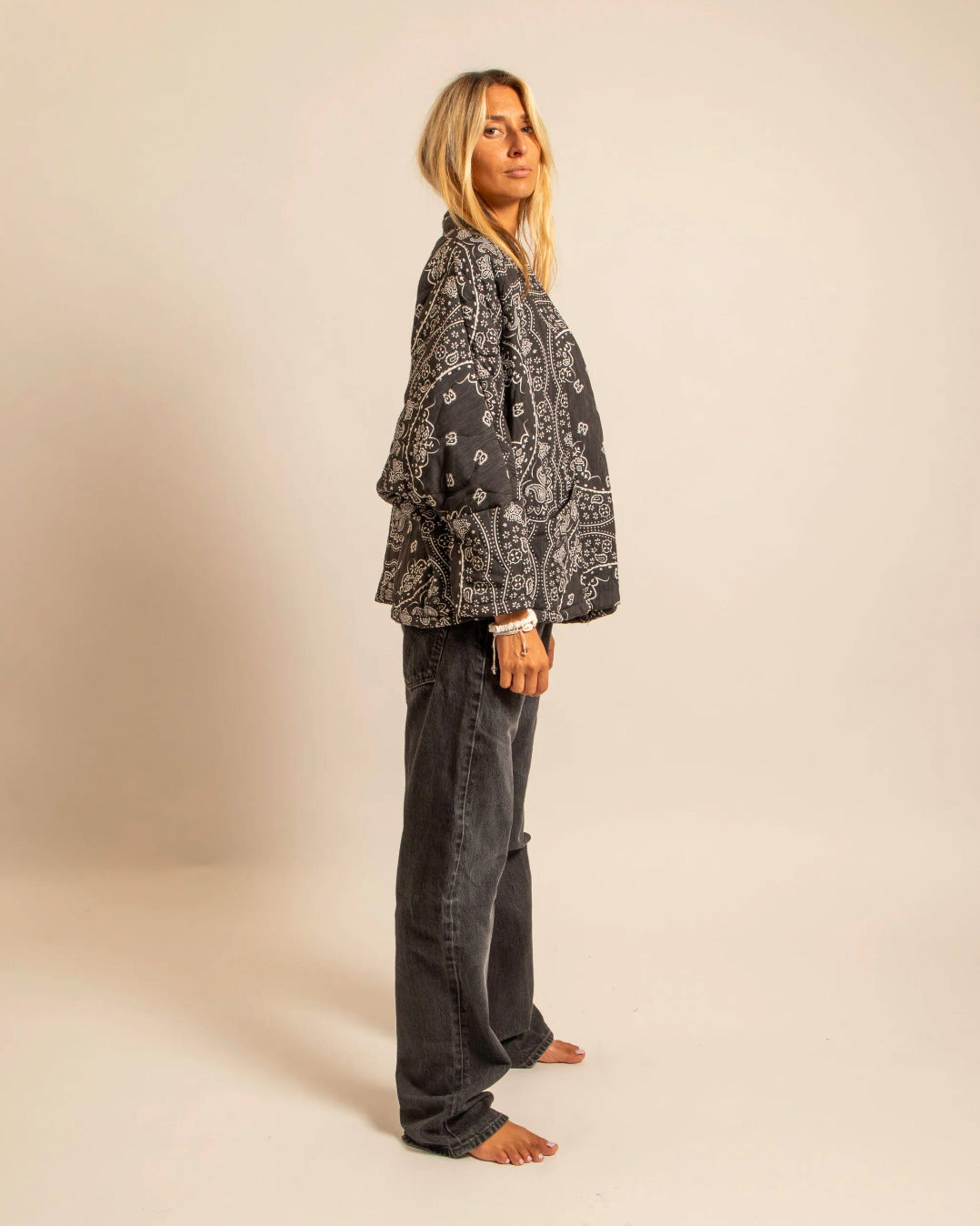 Kimono "Chicago Bandana" - Anthracite