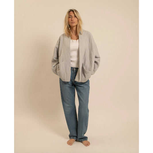 Kimono "Chicago" - Gris perle