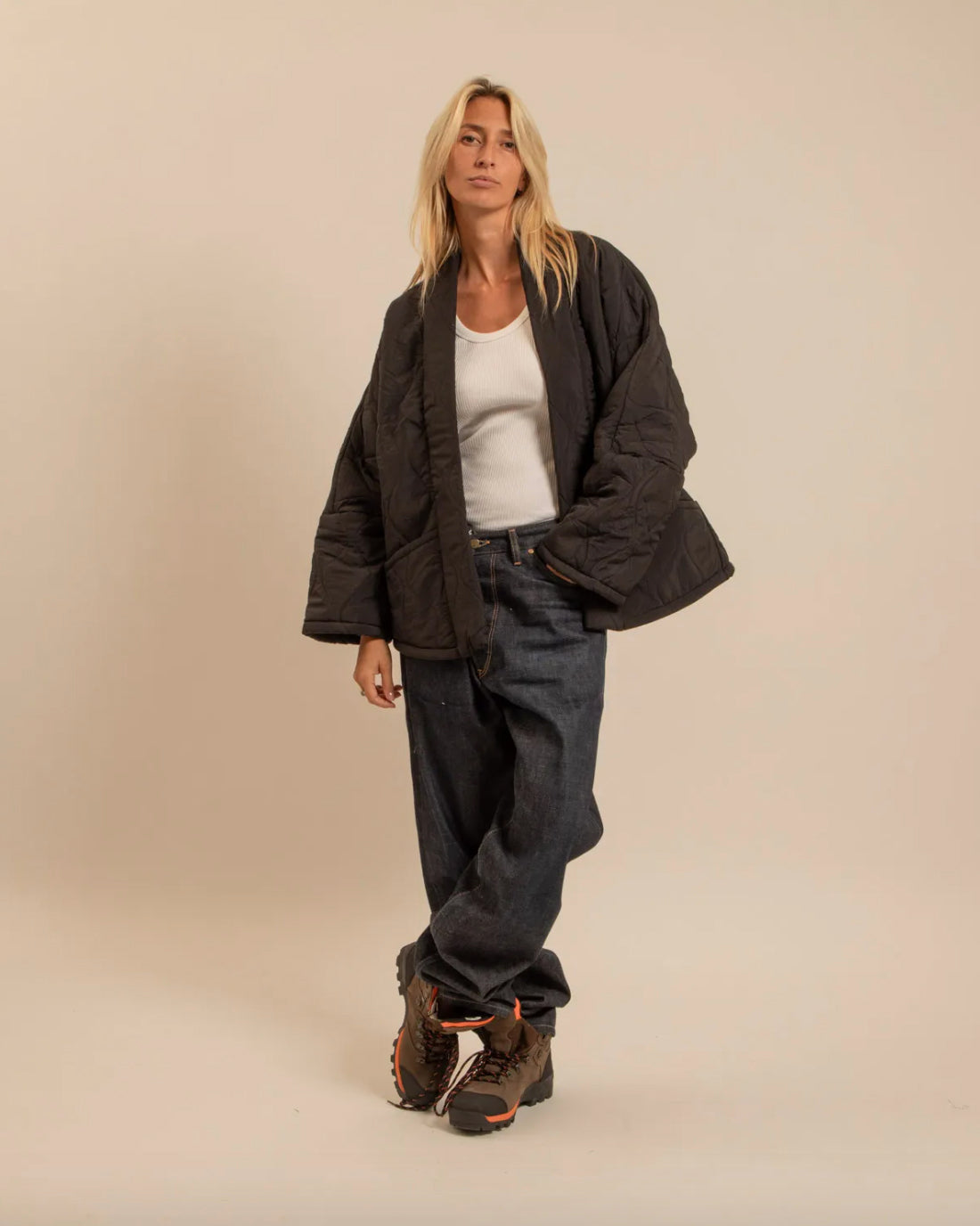 Kimono "Chicago Nylon" - Noir