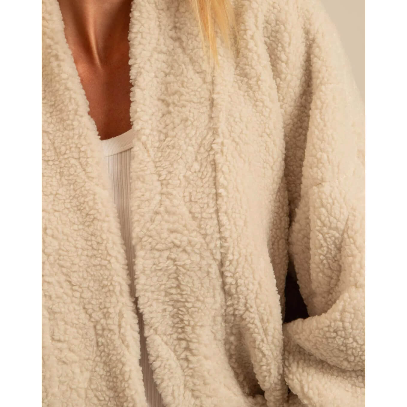 Kimono "Chicago Sherpa" - Crème