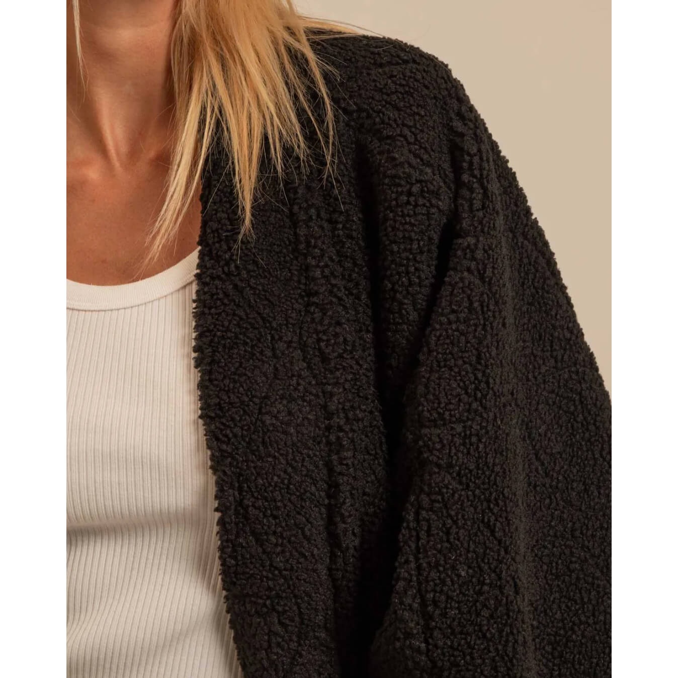 Kimono "Chicago Sherpa" - Noir