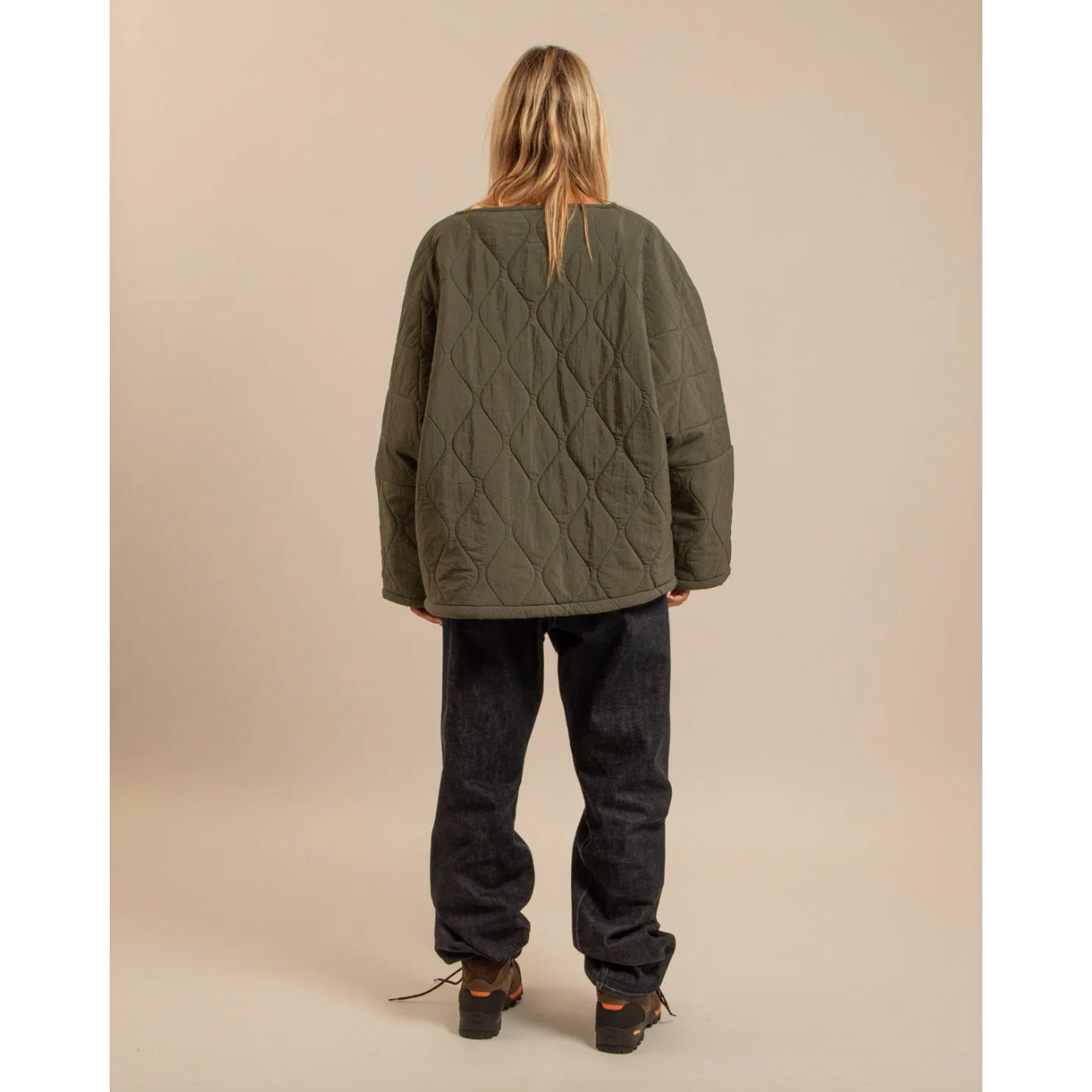 Veste "Indianapolis" nylon/sherpa - Kaki