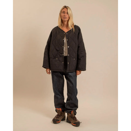 Veste "Indianapolis" nylon/sherpa - Noir