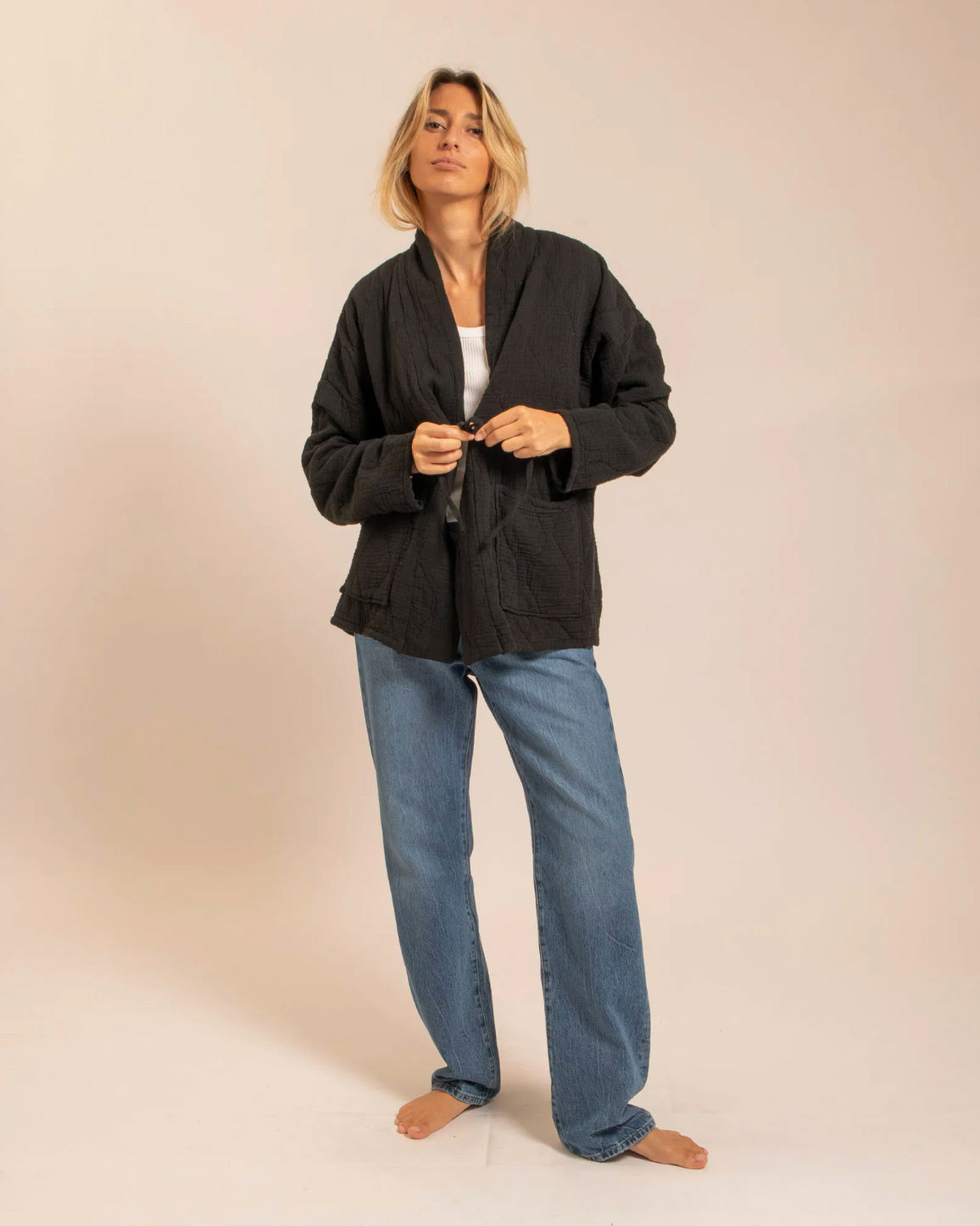 Kimono "Silverlake" - Noir