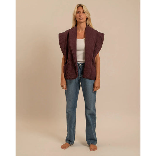 Veste sans manches "Brooklyn" - Bordeaux