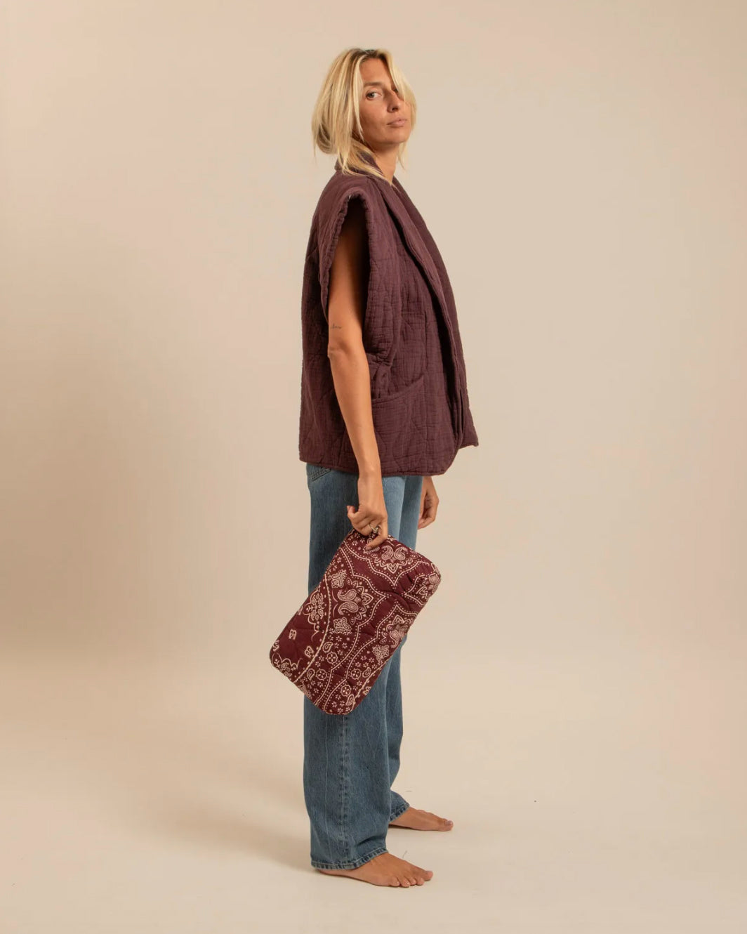 Veste sans manches "Brooklyn" - Bordeaux