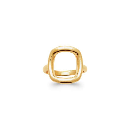 Bague "Square" - plaqué Or