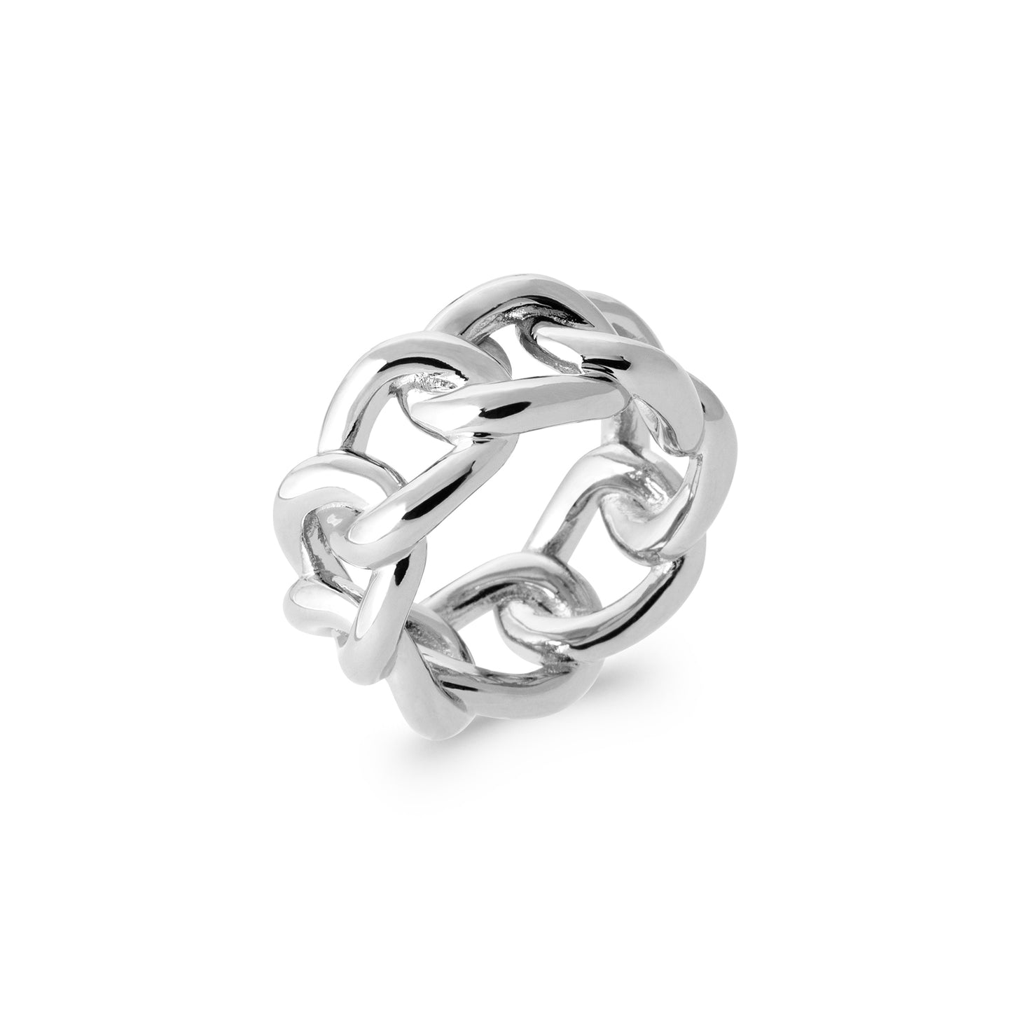 Bague chaîne XL Argent