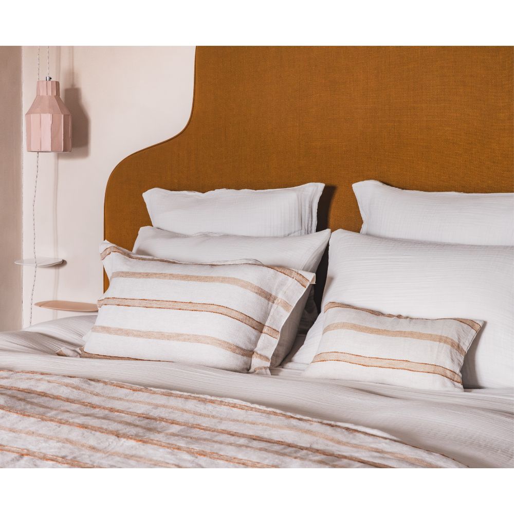 Coussin "Primerose" lin & coton