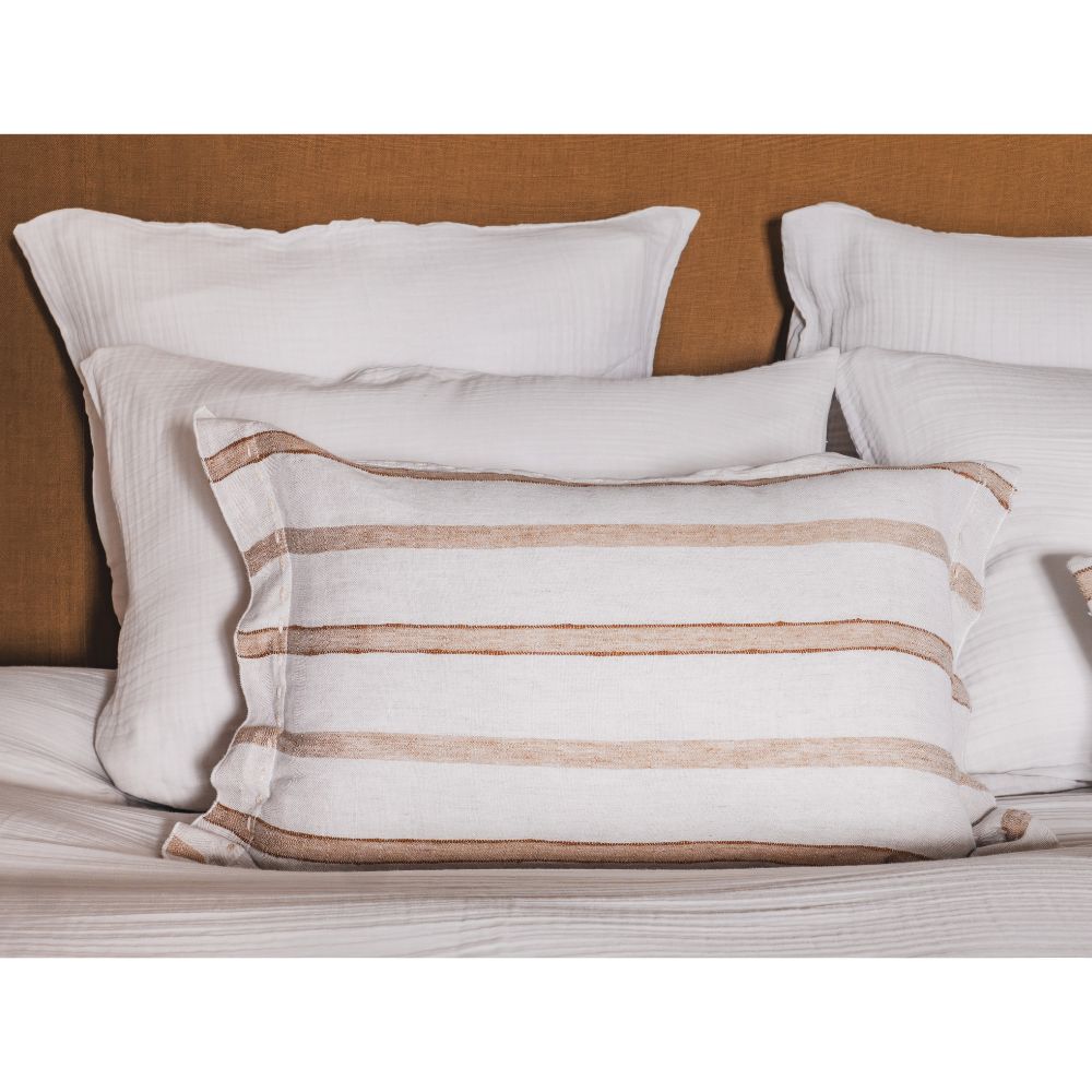 Coussin "Primerose" lin & coton