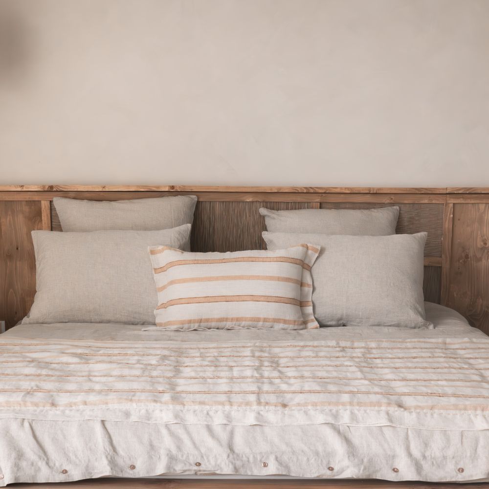 Coussin "Primerose" lin & coton