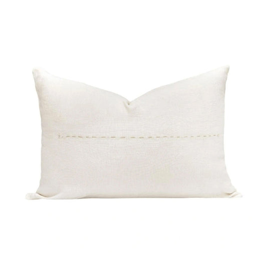 Coussin "Copper" lin brodé - Snowy