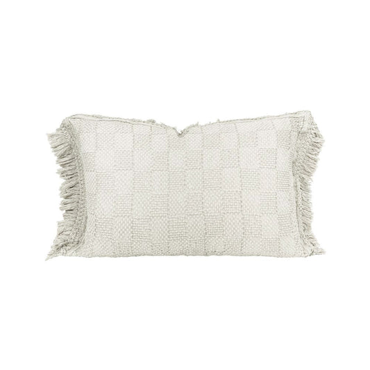 Coussin "Farmer" coton alvéolé - Plume