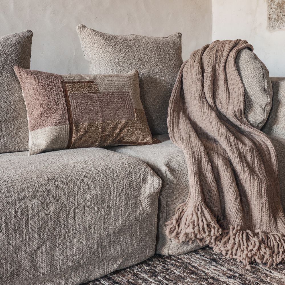 Coussin brodé "Cosmo" - Ginger