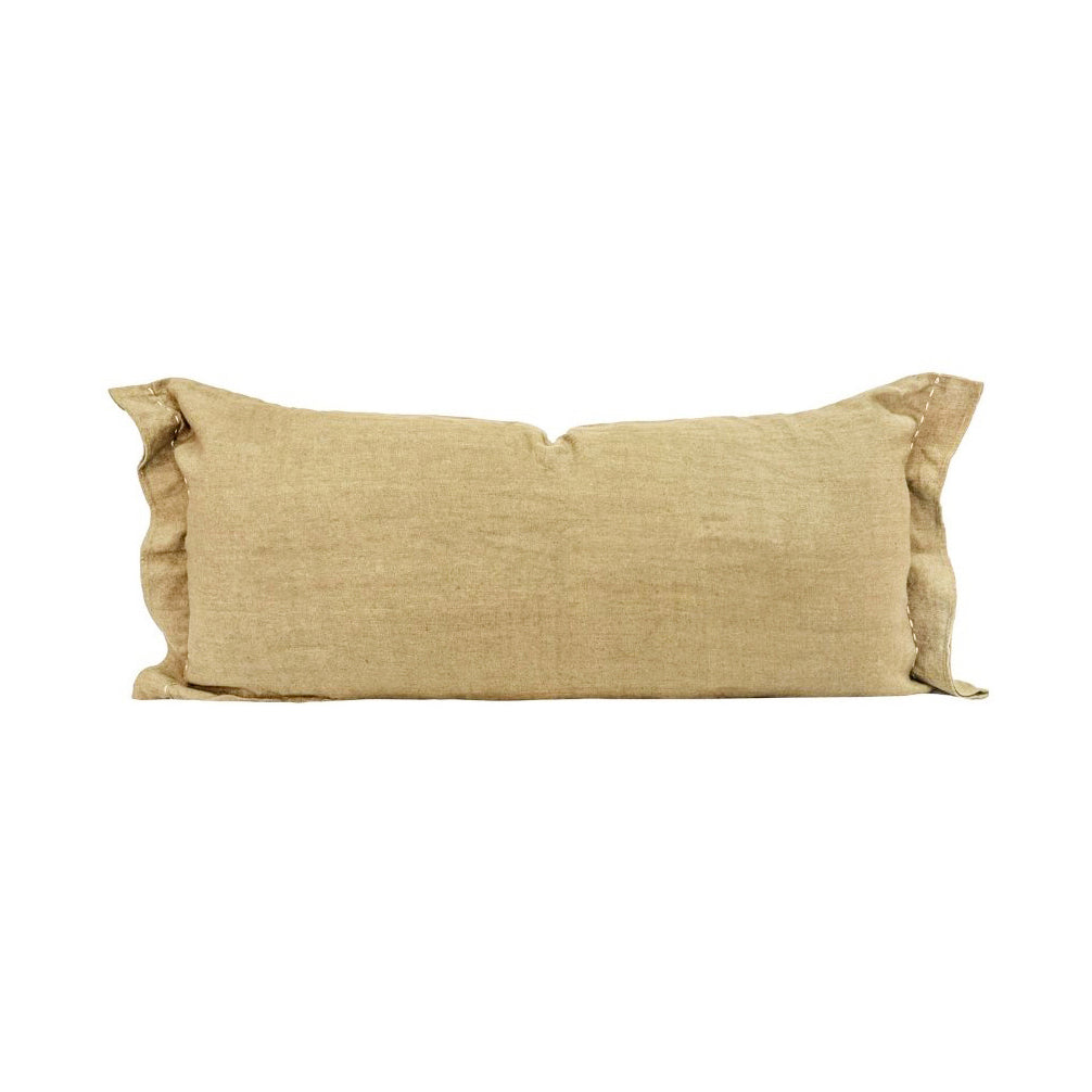Coussin "Comics" lin brodé - Honey