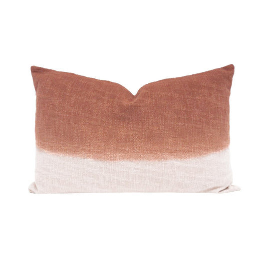 Coussin "Talc" tie & dye - Biscuit