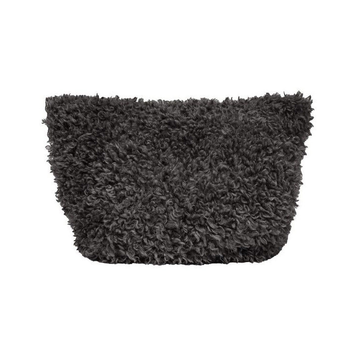 Grande trousse "Zuza" fourrure - Dark Grey