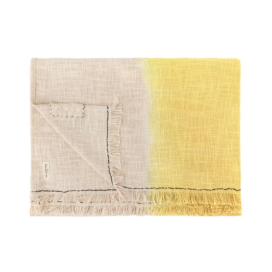 Plaid "Tandem" tie & dye - Citrus