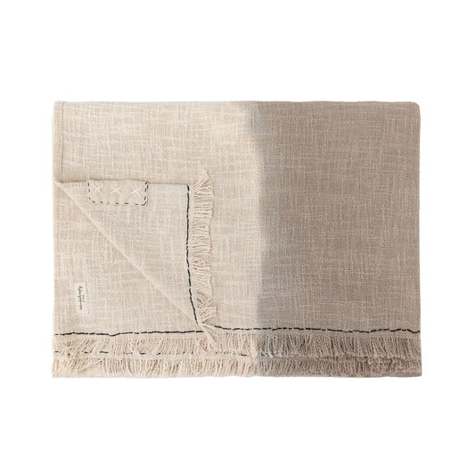 Plaid "Tandem" tie & dye - Ciment