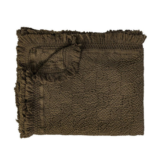 Plaid "Flirt" effet alvéolé - Bronze