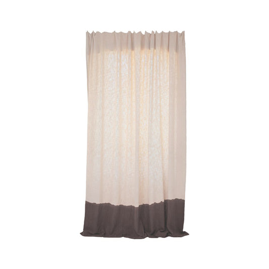 Rideau tie & dye "TamTam" - Ébène