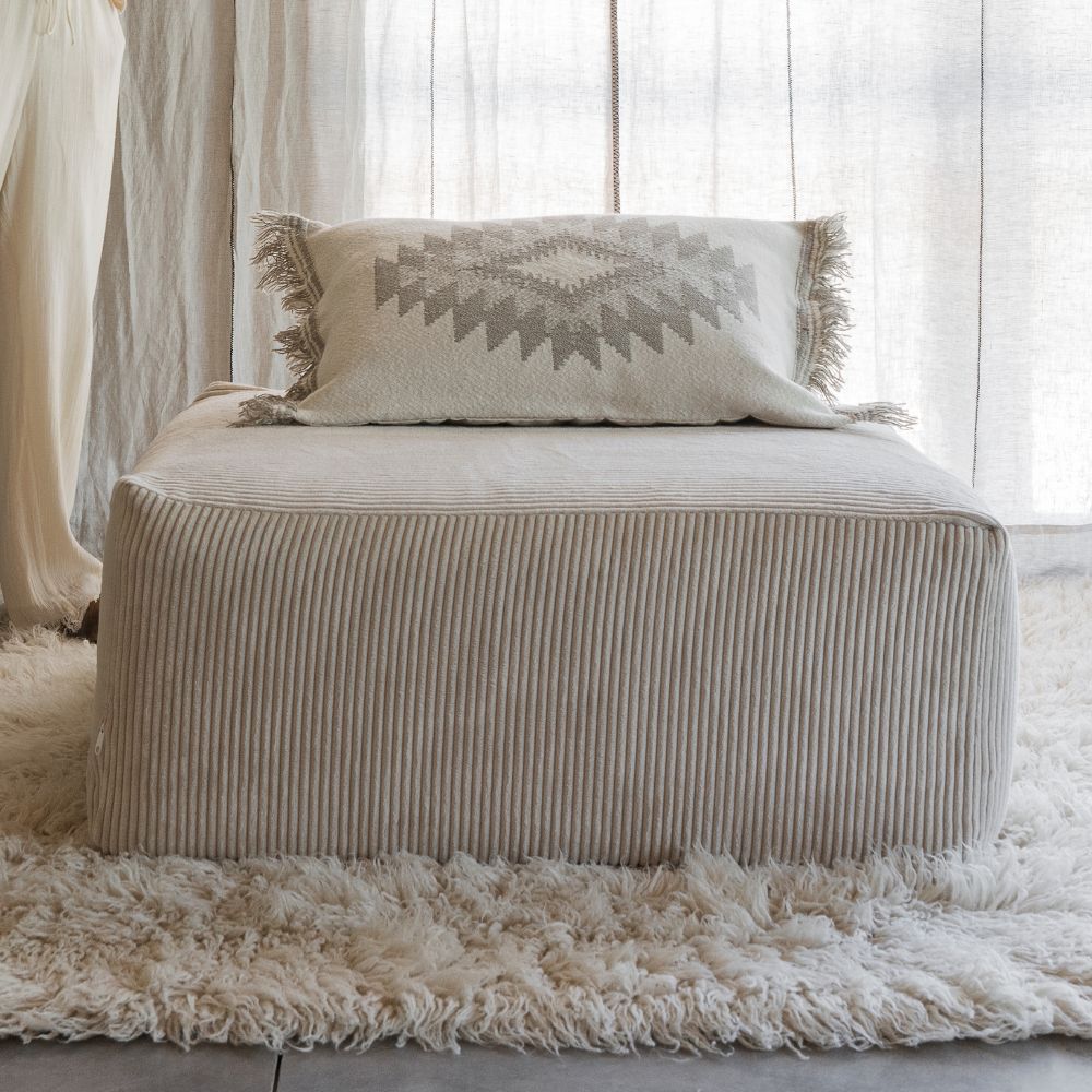 Pouf "Slow" Velours côtelé